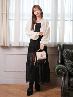 LIP SERVICE(リップサービス) |Fluffyラメニットカーディガン