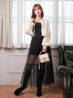 LIP SERVICE(リップサービス) |Fluffyラメニットカーディガン