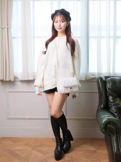 LIP SERVICE(リップサービス) |Fluffyラメニットカーディガン