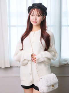 LIP SERVICE(リップサービス) |Fluffyラメニットカーディガン