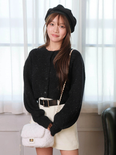 LIP SERVICE(リップサービス) |Fluffyラメニットカーディガン