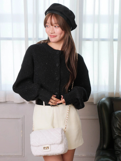 LIP SERVICE(リップサービス) |Fluffyラメニットカーディガン