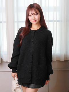 LIP SERVICE(リップサービス) |Fluffyラメニットカーディガン