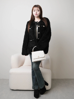 LIP SERVICE(リップサービス) |シープライクミドルボアジャケット