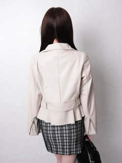 LIP SERVICE(リップサービス) |2wayコンパクトペプラムライダースジャケット