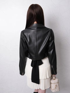 LIP SERVICE(リップサービス) |2wayコンパクトペプラムライダースジャケット