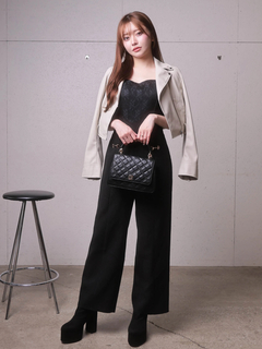 LIP SERVICE(リップサービス) |2wayコンパクトペプラムライダースジャケット