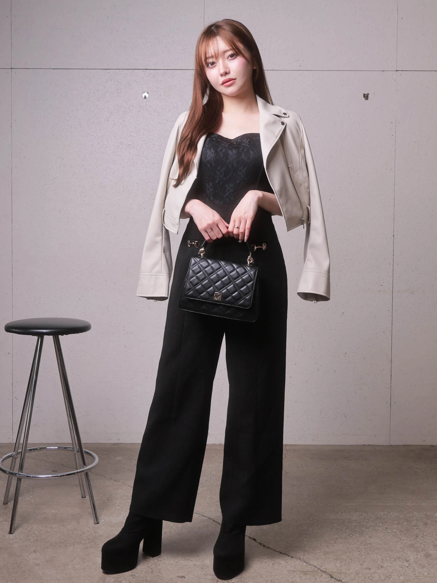 LIP SERVICE ぺプラムライダースジャケット LIP SERVICE（リップサービス）｜ 2wayコンパクトペプラム