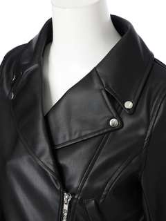 LIP SERVICE(リップサービス) |2wayコンパクトペプラムライダースジャケット