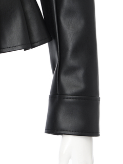 LIP SERVICE(リップサービス) |2wayコンパクトペプラムライダースジャケット