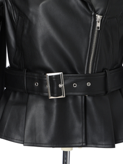 LIP SERVICE(リップサービス) |2wayコンパクトペプラムライダースジャケット