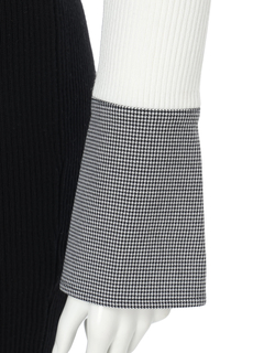 LIP SERVICE(リップサービス) |ダブルカラークラシカルニットワンピース