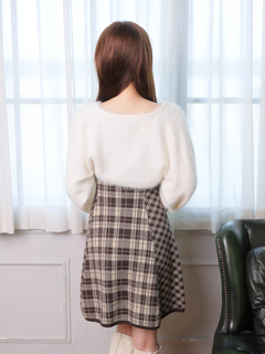 LIP SERVICE(リップサービス) |【形が選べる】フェザーチェックアンサンブルワンピース