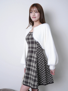 LIP SERVICE(リップサービス) |【形が選べる】フェザーチェックアンサンブルワンピース