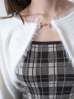 LIP SERVICE(リップサービス) |【形が選べる】フェザーチェックアンサンブルワンピース