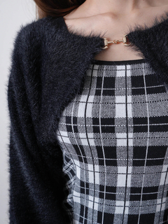 LIP SERVICE(リップサービス) |【形が選べる】フェザーチェックアンサンブルワンピース