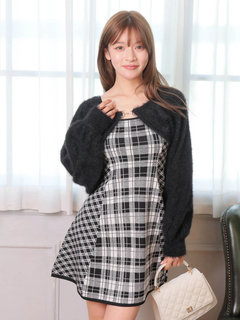 LIP SERVICE(リップサービス) |【形が選べる】フェザーチェックアンサンブルワンピース