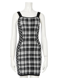 LIP SERVICE(リップサービス) |【形が選べる】フェザーチェックアンサンブルワンピース