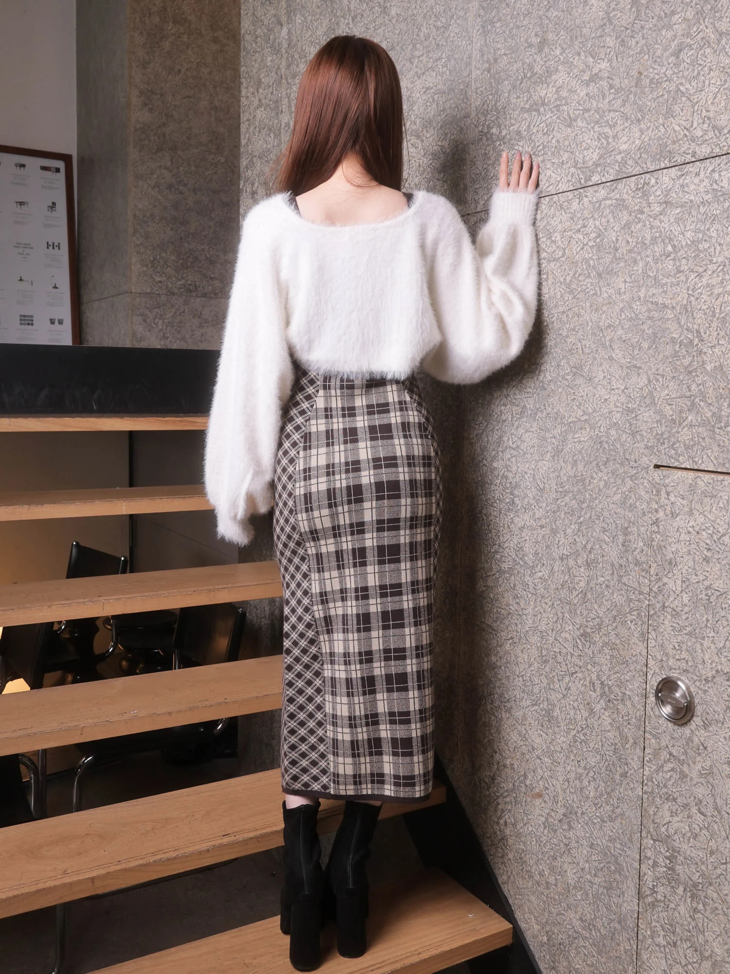 LIP SERVICE（リップサービス）｜ フェザーチェックアンサンブルロング