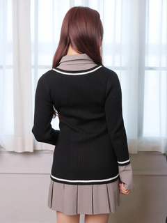 LIP SERVICE(リップサービス) |シャツドッキングプリーツワンピース