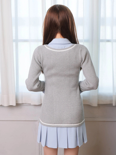 LIP SERVICE(リップサービス) |シャツドッキングプリーツワンピース