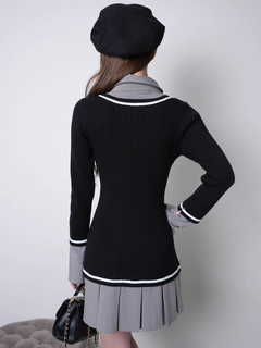 LIP SERVICE(リップサービス) |シャツドッキングプリーツワンピース