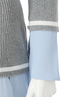 LIP SERVICE(リップサービス) |シャツドッキングプリーツワンピース