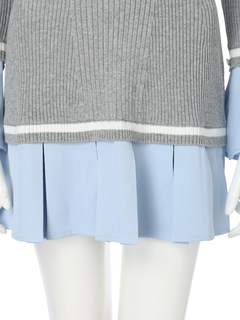 LIP SERVICE(リップサービス) |シャツドッキングプリーツワンピース