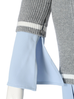 LIP SERVICE(リップサービス) |シャツドッキングプリーツワンピース