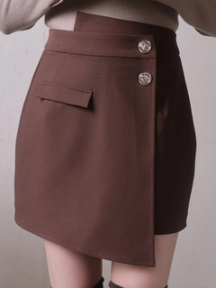 LIP SERVICE(リップサービス) |アシメボタンラップショートパンツ