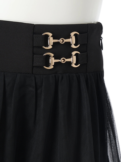 LIP SERVICE(リップサービス) |2wayショーパン付チュールフレアスカート