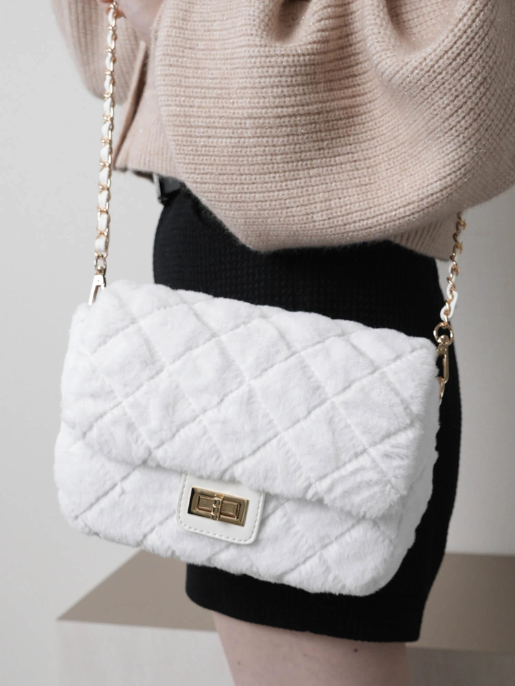 LIP SERVICE(リップサービス) |ファーキルティングミニバッグ