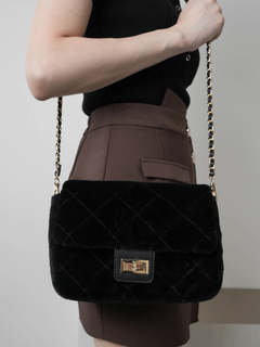 LIP SERVICE(リップサービス) |ファーキルティングミニバッグ