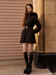 LIP SERVICE(リップサービス) |シェーディングライン中綿コート