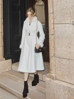 LIP SERVICE(リップサービス) |LADYライクファーカラーロングコート