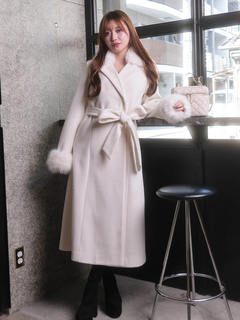 LIP SERVICE(リップサービス) |LADYライクファーカラーロングコート