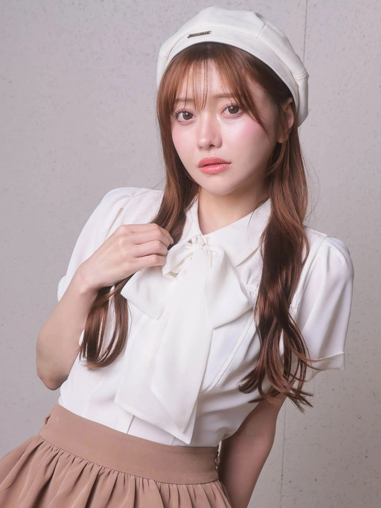 LIP SERVICE(リップサービス) |2wayリボンハーフブラウス