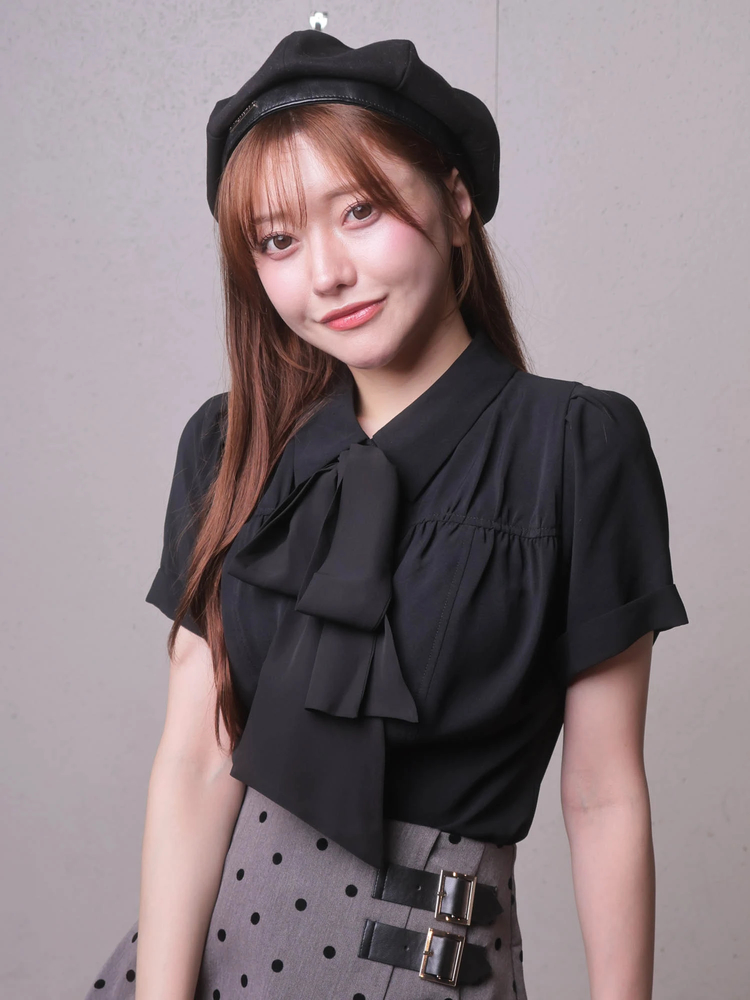 LIP SERVICE(リップサービス) |2wayリボンハーフブラウス