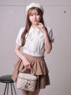 LIP SERVICE(リップサービス) |2wayリボンハーフブラウス