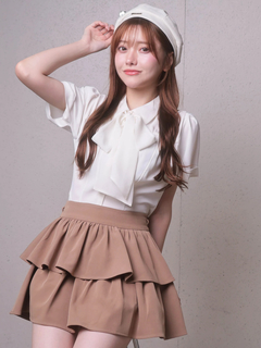 LIP SERVICE(リップサービス) |2wayリボンハーフブラウス