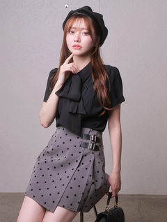 LIP SERVICE(リップサービス) |2wayリボンハーフブラウス