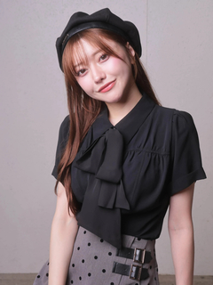 LIP SERVICE(リップサービス) |2wayリボンハーフブラウス