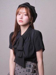 LIP SERVICE(リップサービス) |2wayリボンハーフブラウス