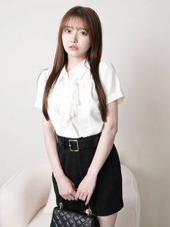 LIP SERVICE(リップサービス) |2wayリボンハーフブラウス