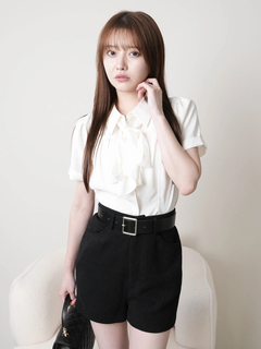 LIP SERVICE(リップサービス) |2wayリボンハーフブラウス