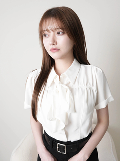 LIP SERVICE(リップサービス) |2wayリボンハーフブラウス