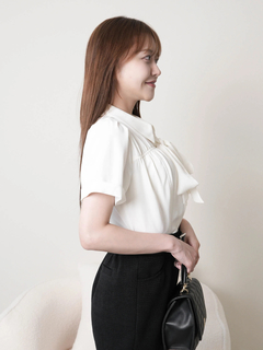 LIP SERVICE(リップサービス) |2wayリボンハーフブラウス