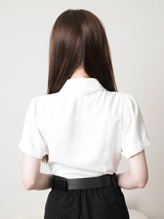 LIP SERVICE(リップサービス) |2wayリボンハーフブラウス