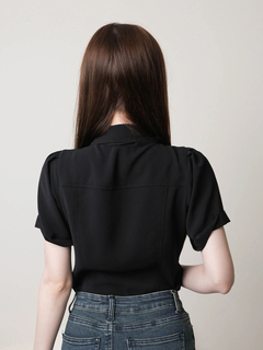 LIP SERVICE(リップサービス) |2wayリボンハーフブラウス