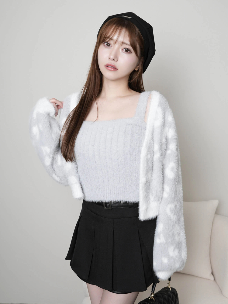 LIP SERVICE(リップサービス) |レオパードアンサンブルニット